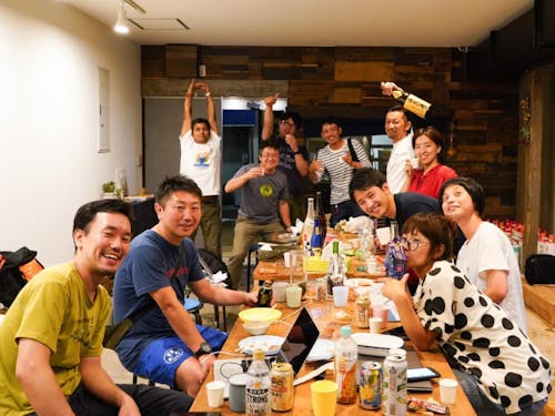 飛騨のお米のクラウドファンディングを作りこむための合宿の様子