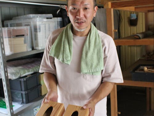 新たな創作(ティッシュ用の木箱)