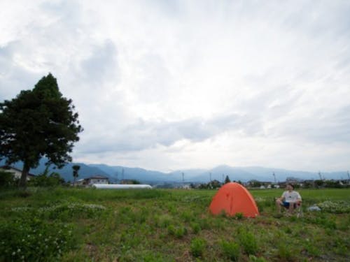 眺めの良い場所でキャンプも可能