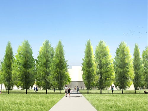 複合施設はなのわ外観パース