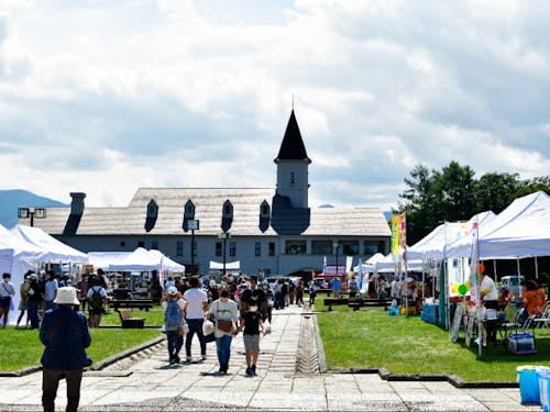 焼酎工場前のお祭り