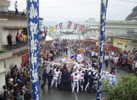 島野浦神社秋季大祭は「島の宝100景」に選出