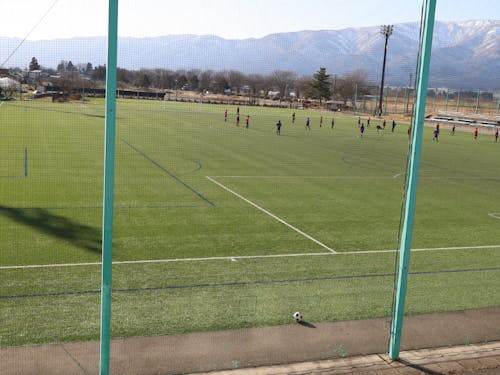 グランドを一望できる立地