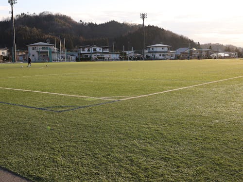 夕暮れのグランド
