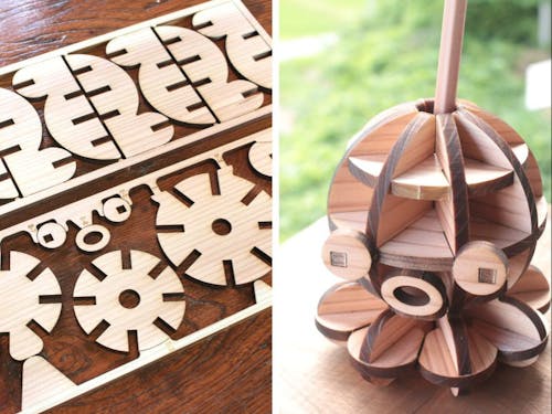 デジタル工作機での作品