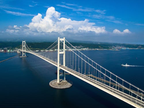 「鉄のまち室蘭」のシンボル・白鳥大橋
