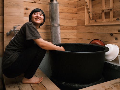 五右衛門風呂体験