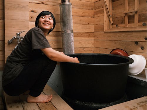 五右衛門風呂体験