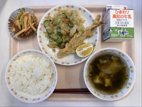 四万十市の学校給食に利用されています
