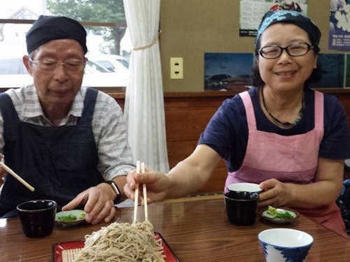 最後は皆で蕎麦打ち&試食