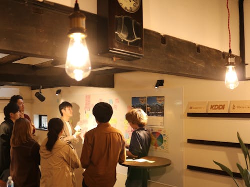 Hana工房でブレストをする様子