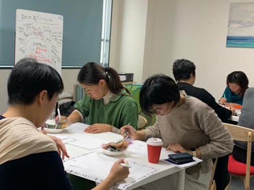 キャリアプランニングワークショップの様子です。