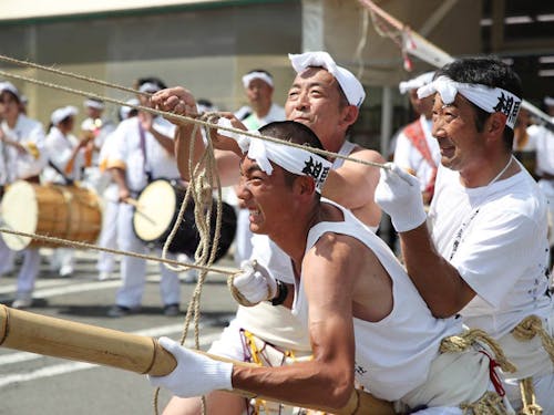 お山参詣の様子