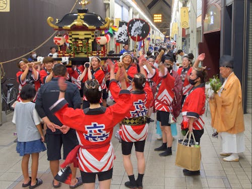 商店街での様子