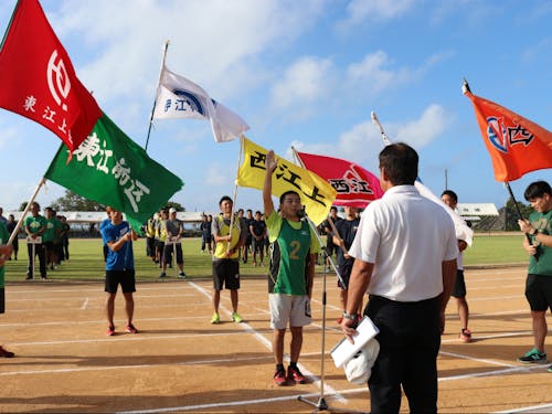 地区対抗で陸上競技大会は地域のみんなが盛り上がります