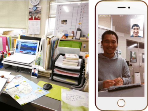 こんな感じでお話しできます<スマホ画面>