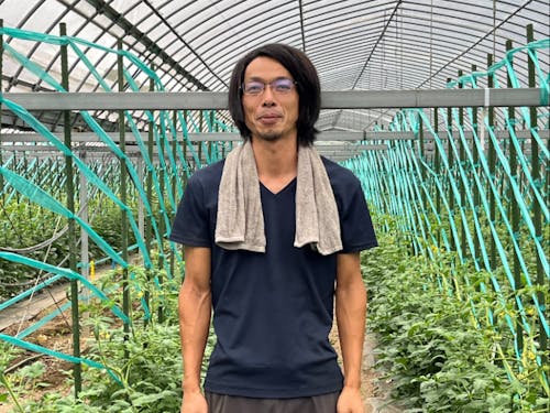先輩就農者の藤原大輔さん(萩市むつみ地域)