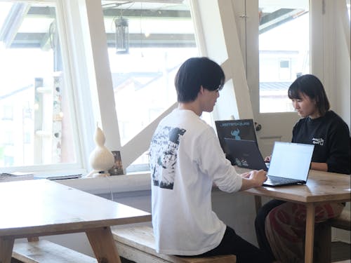 ロッヂのスタッフとしてのワーク風景