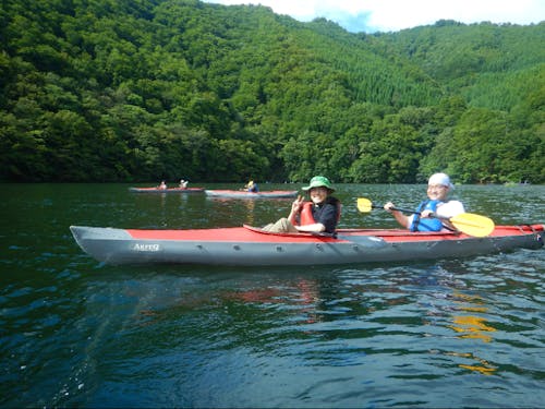 ボードごとの距離が近くても大丈夫なので、みんなでおしゃべりしながら楽しく漕ぎました!