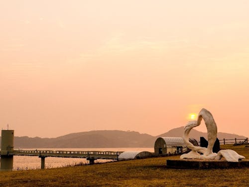 波戸岬のハートのモニュメント