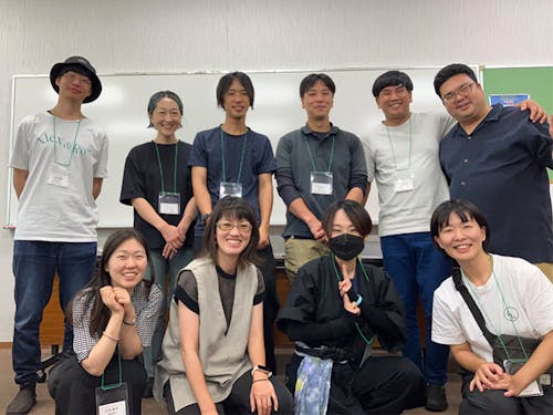 現役協力隊員の皆さん、鍋島さん、しがごとメンバーで!