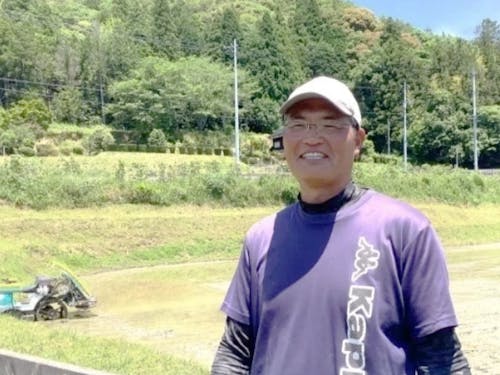 稲刈り体験をさせていただく米農家さん