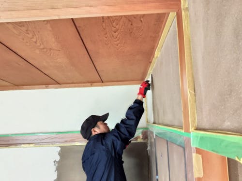 昨年度の様子(壁塗り)