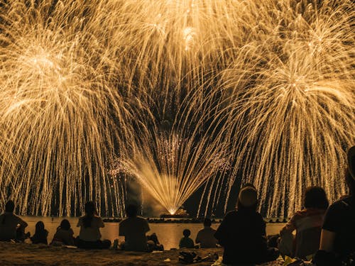 竹野の夏の風物詩「たけの海上花火大会」
