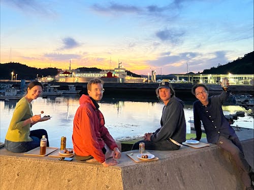 時にはゲストと夕暮れ時を楽しんだりも