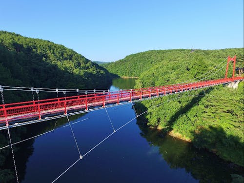 全長154mの吊り橋
