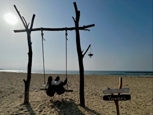 冬の夕日ヶ浦ビーチ