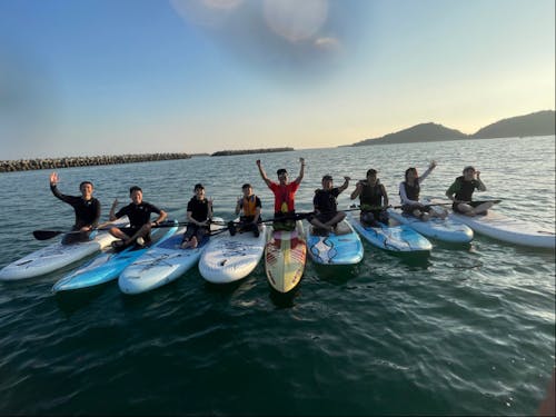 美濃が浜でSUP!運が良いとスナメリに会えるかも!?