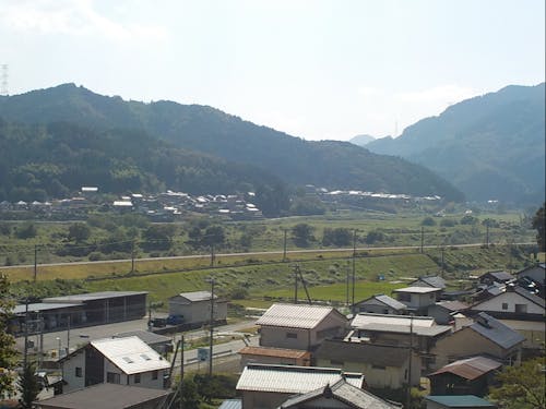 高台から見える周辺の風景