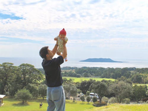 少し時間が空いたら家族で公園へ、すごい景色