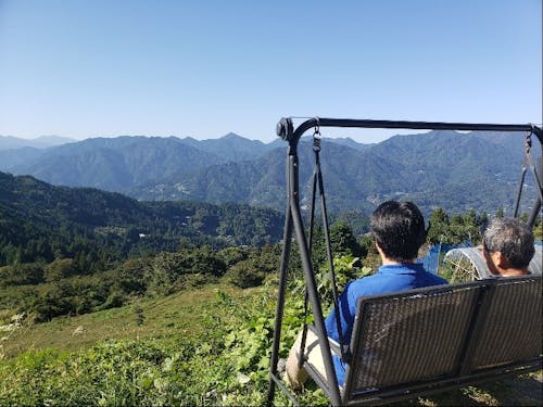 心癒される、雄大な山々