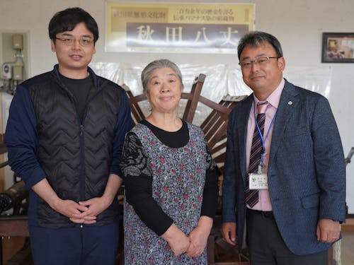 2023年9月に後継者が正式に着任し、技術の承継が始まった染織物「秋田八丈」