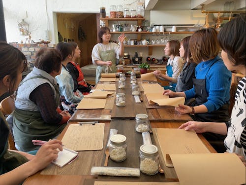 栄養士と発酵ソムリエの資格を持つ奥様。発酵料理教室も開催!