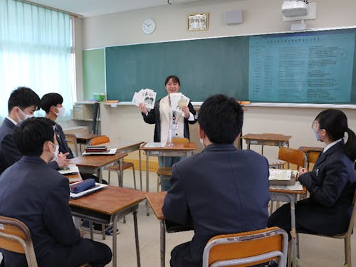 ジオパーク学習の様子