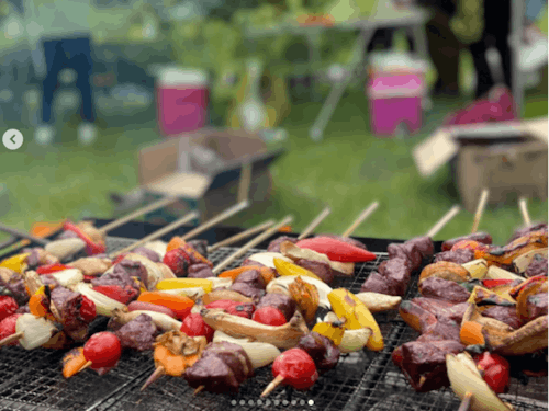 上市産の食材を使ったバーベキュー!