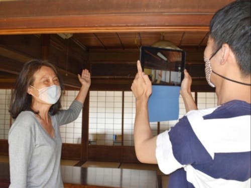 オンライン空き家内覧の様子は、地元新聞やTVにも取り上げられました。