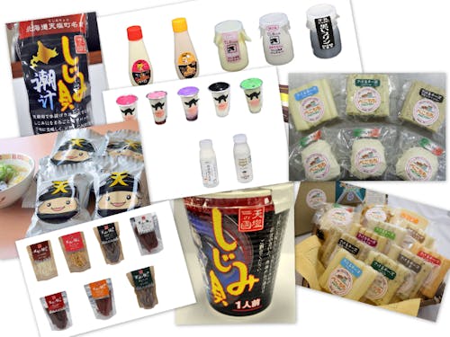 豊富な食材を元にした物産品