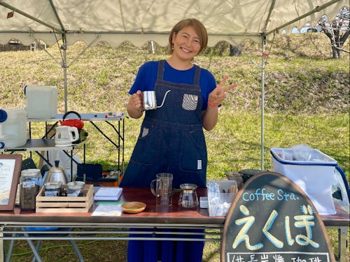 町内外イベントで開業した珈琲屋の出店