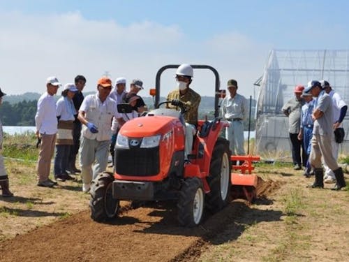 機械研修の様子。