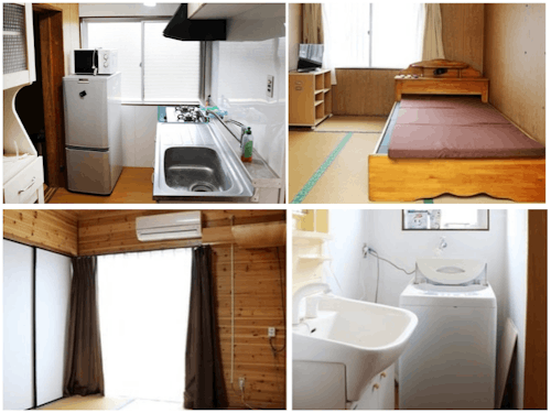 移住者用の寮。