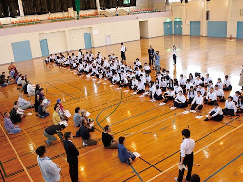 体験教育（修学旅行生）受入時の様子