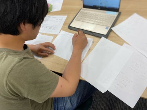 アナログ人間なので、鉛筆と裏紙を多用してます part2