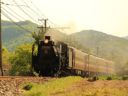 秩父市を走るパレオエキスプレス