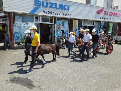 イベントにてポニーのふれあい体験を行いました