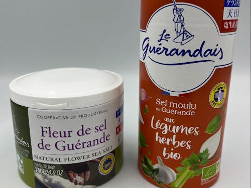 ◎ゲランド塩 フルールドセル(大粒の天然海塩)とフレーバーソルト「ヴェジタブル」のセット