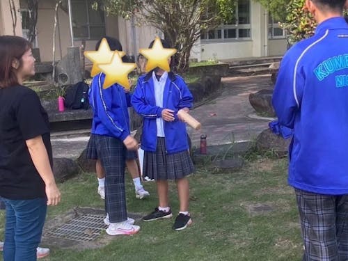 たまには外で授業?も